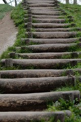 wooden steps