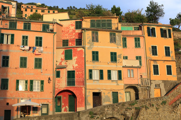 Fototapeta na wymiar Afternoon in Rio Maggiore, Cinque Terre, Italy