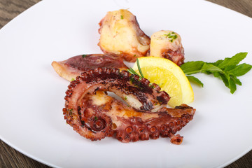 Grilled octopus