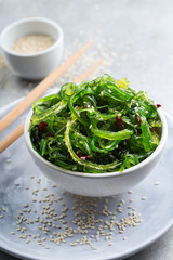 Seaweed wakame salad © mariashumova