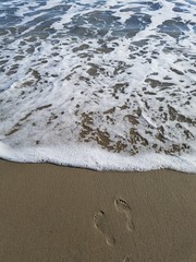 Feet in the sand