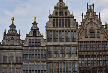 Fototapeta na wymiar Historische Fassaden. In Antwerpen