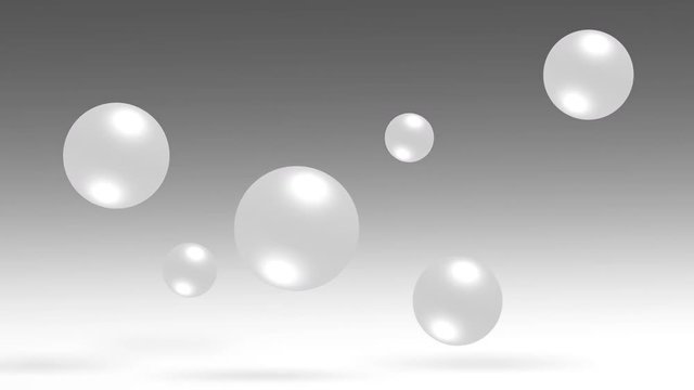 Abstract movement spheres group 3d balls.