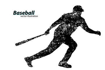 Fototapeta premium silhouette of a baseball player