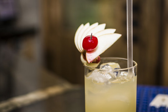 Yellow cocktail