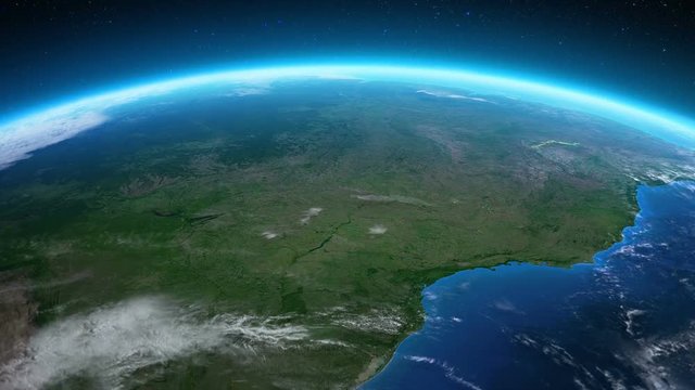 Earth seen from space. Brazil.