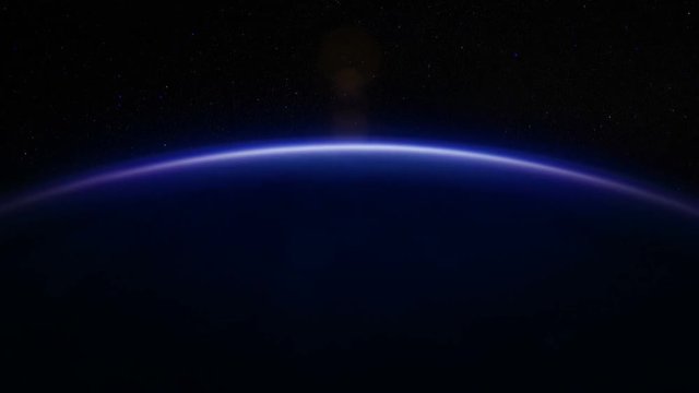 Sunrise over Europe.