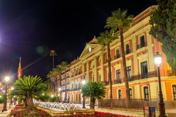 Fototapeta na wymiar Casa Consistorial, a Government Building in Murcia City, Spain