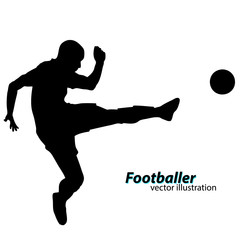 silhouette of a football player