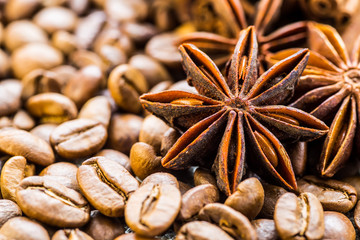 Coffee beans background. Coffee.