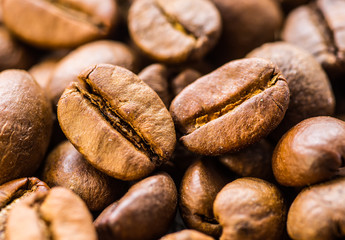 Coffee beans background. Coffee.