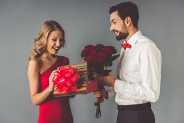 Beautiful romantic couple