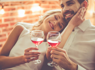Beautiful romantic couple