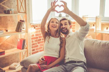 Beautiful romantic couple