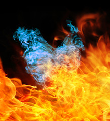 Fototapeta premium Fire heart