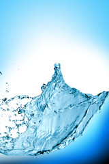 water splash isolated on white background