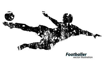 Fototapeta premium silhouette of a football player