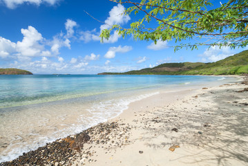 Tropical Caribbean beach in Isla Culebra