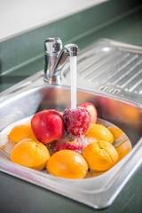 Washing fruits