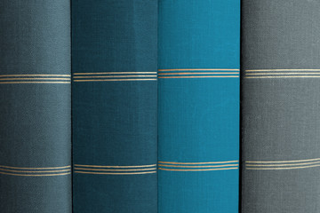 Obraz premium stack of books, book spines in row