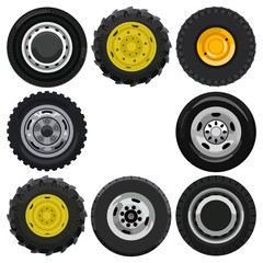 Land transport wheels