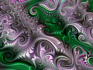 Abstract fractal background computer-generated image