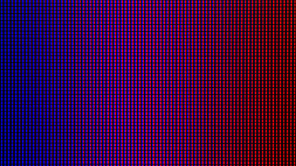 Closeup LED diode of LED TV, LED monitor screen display panel. Colorful LED screen background for design with copy space for text or image.