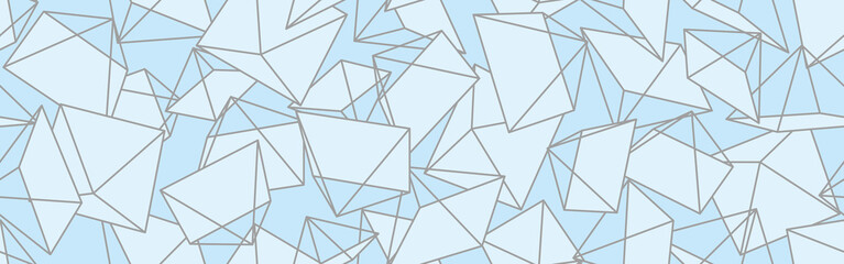 3D geometric background. Seamless pattern. Vector.3D幾何学パターン