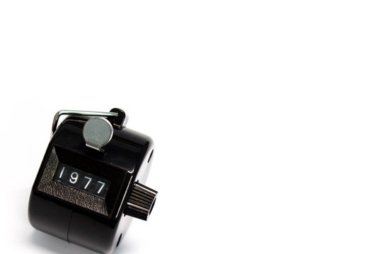 Counter on white background