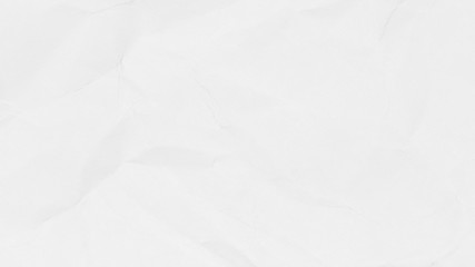Crumpled white paper texture or paper background for design with copy space for text or image.