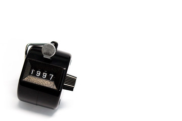 Counter on white background