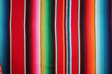 Wall murals Central-America poncho mexican background serape Mexican cinco de mayo Mexico rug poncho fiesta with stripes backdrop stock photo, stock photograph, image, picture