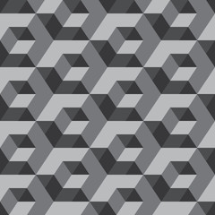 Vector Abstract shape from gray cubes