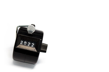 Counter on white background