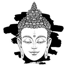 Portrait of a Buddha. Esoteric concept