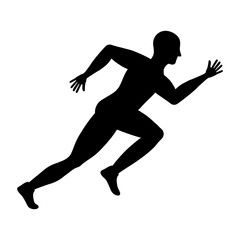 Fototapeta na wymiar man running fitness icon vector illustration graphic design