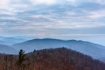 View from Buck Hollow Overlook. Shenandoah National Park.