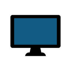 TV screen technology icon vector illustration graphic design