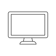 TV screen technology icon vector illustration graphic design