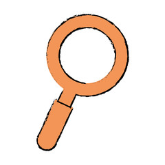 magnifying glass lupe icon vector illustration graphic design