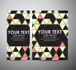 Brochure business design Abstract geometric strip pattern background. 