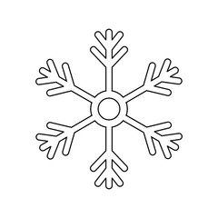 snowflake winter snow icon vector illustration graphic design