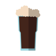 Coffee glass icon. Drink breakfast beverage and restaurant theme. Isolated design. Vector illustration