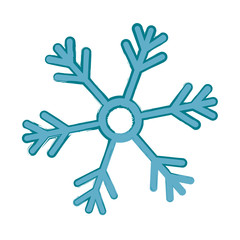 snowflake winter snow icon vector illustration graphic design