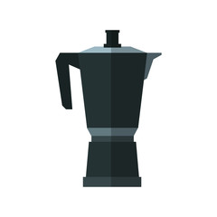 Coffee kettle icon. Drink breakfast beverage and restaurant theme. Isolated design. Vector illustration