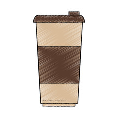 Coffee mug icon. Drink breakfast beverage and restaurant theme. Isolated design. Vector illustration