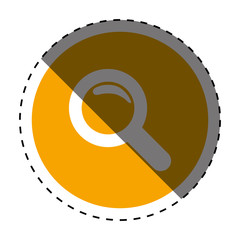 magnifying glass lupe icon vector illustration graphic design