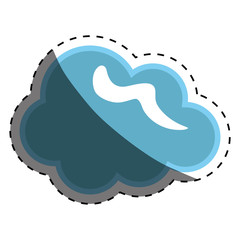 Cloud weather symbol icon vector illustration graphic design