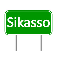 Sikasso road sign.