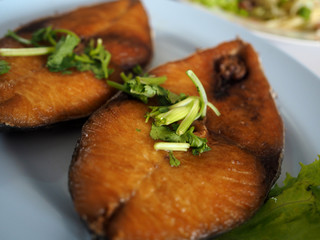 Fried King Mackerel Fish